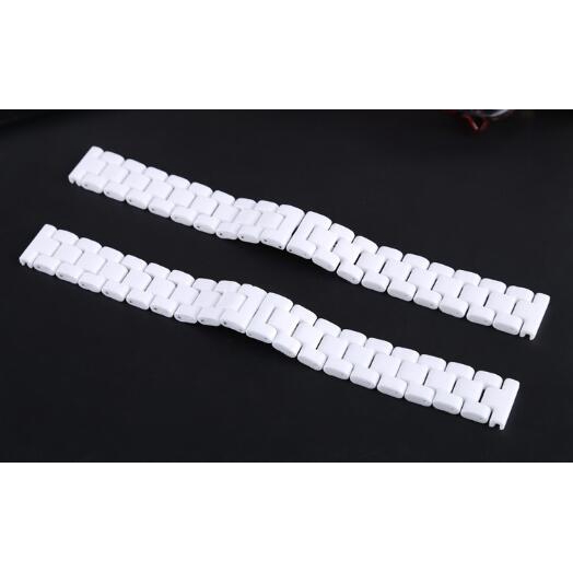 Dây Đeo Đồng Hồ Bằng Sứ Trắng 14mm 16mm 17mm 18mm