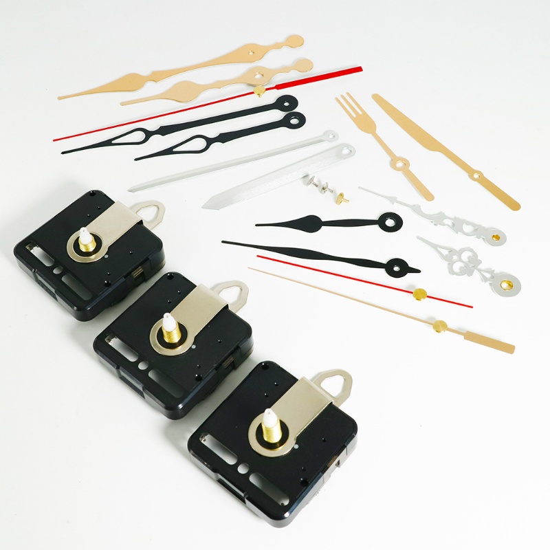 Set 3 Máy Đồng Hồ Cơ Thay Thế Kèm 6 Cặp Bàn Tay Khác Nhau Tự Sửa Chữa Đồng Hồ Treo Tường