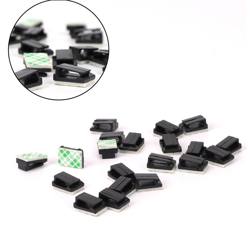 Set 10 Kẹp Cố Định Dây Cáp Tiện Dụng Cho Xe Ô Tô