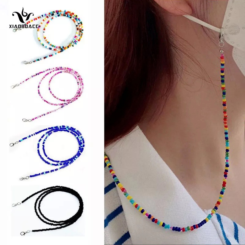 Dây đeo khẩu trang có thể điều chỉnh và kết hạt nhiều màu sắc 2022