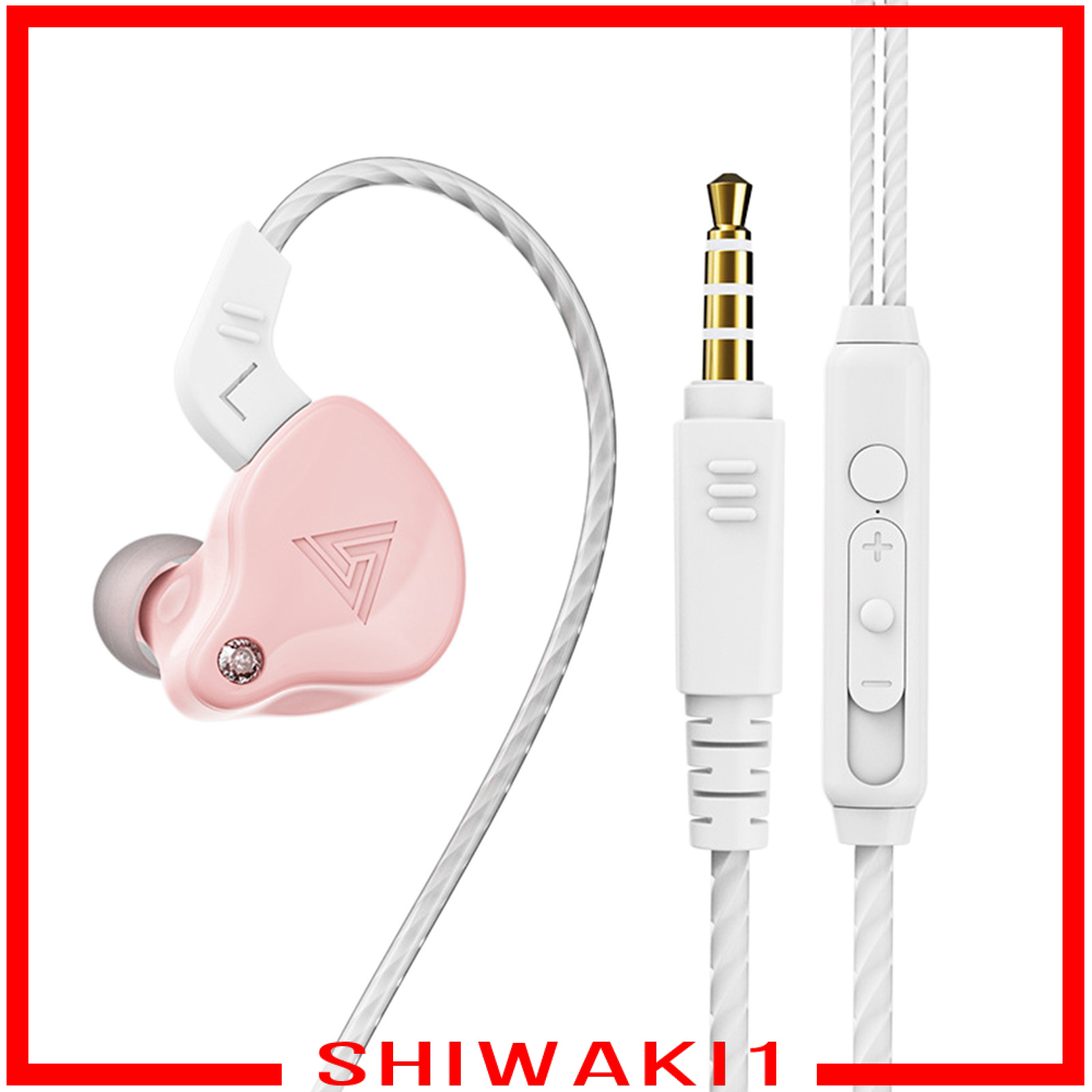 [SHIWAKI1]Earphones Wired Earbuds Enhanced HiFi Stereo Sound Noise Isolating 3.5mm Headphone in Ear with Microphone Clearer Calls, Lightweight