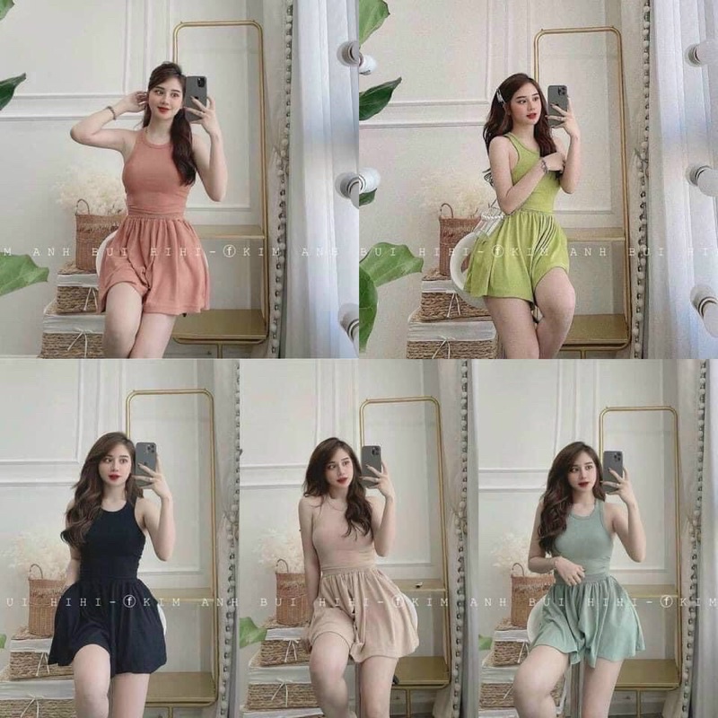 Bộ ngủ 3 lỗ chất tăm lạnh mát / mặc nhà thoải mái, dễ chịu
