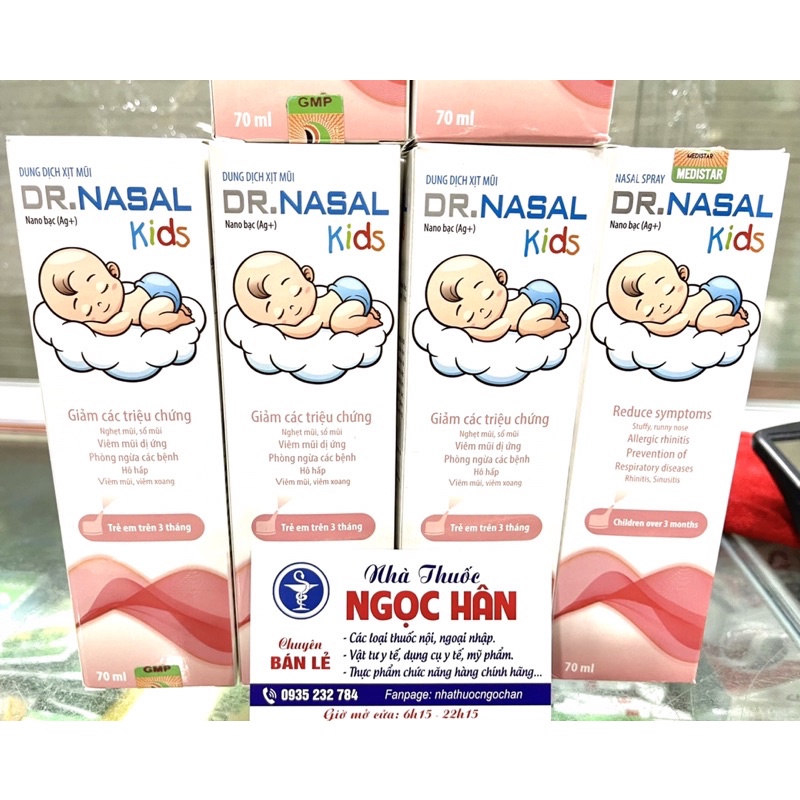 DUNG DỊCH XỊT MŨI DR. NASAL NANO BẠC KIDS
