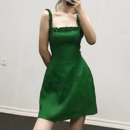 Đầm Ren Cổ Vuông Kiểu Retro Thời Trang Mùa Hè 2021 Cho Nữ | BigBuy360 - bigbuy360.vn