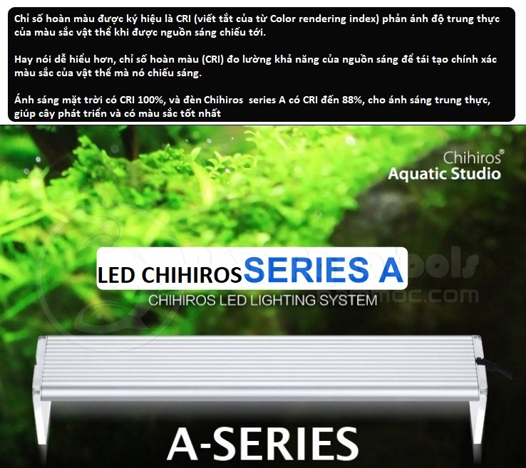 Đèn LED CHIHIROS A1 Series A301 | A401 | A501 | A601 - Đèn LED Chuyên Dụng Cho Bể Thuỷ Sinh