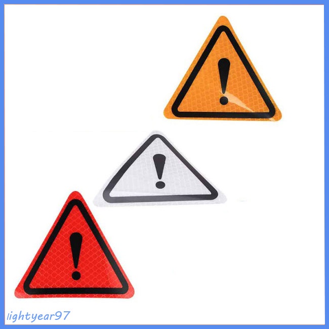 Nhãn Dán Phản Quang Cảnh Báo Hình Tam Giác Trang Trí Thân Xe Hơi / Xe Máy