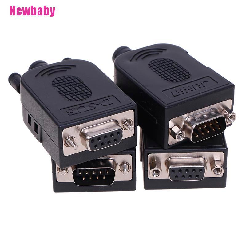 Đầu nối không hàn DB9 9 Pin RS232 RS485