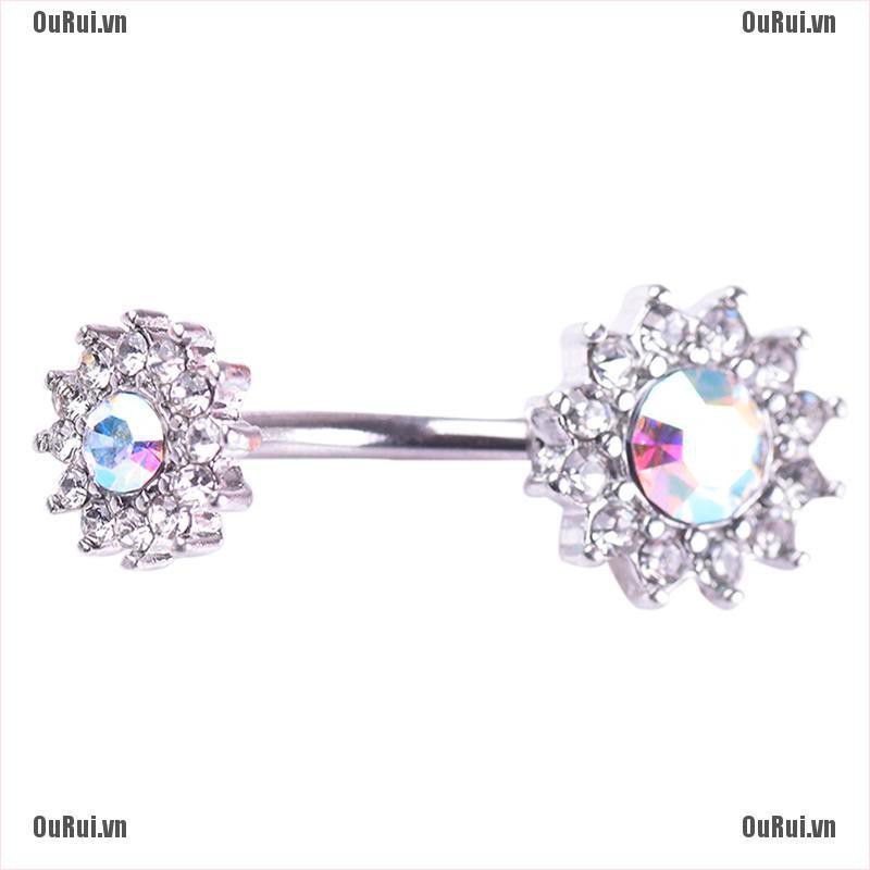 Khuyên Rốn Hình Bông Hoa Dễ Thương Xinh Xắn