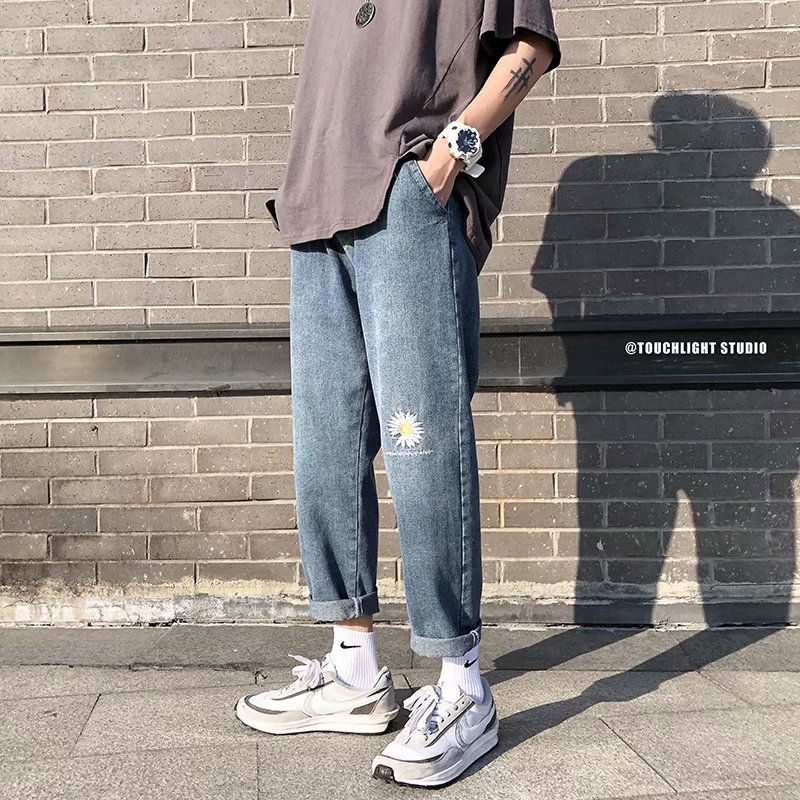 Men's street-style street-style long-leg jeans for men | BigBuy360 - bigbuy360.vn