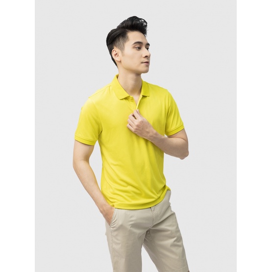 Áo polo nam INSIDEMEN cao cấp cổ đức hai cúc chỉn chu dệt Jacquard bo viền tay áo tạo sự tinh tế IPS007S1