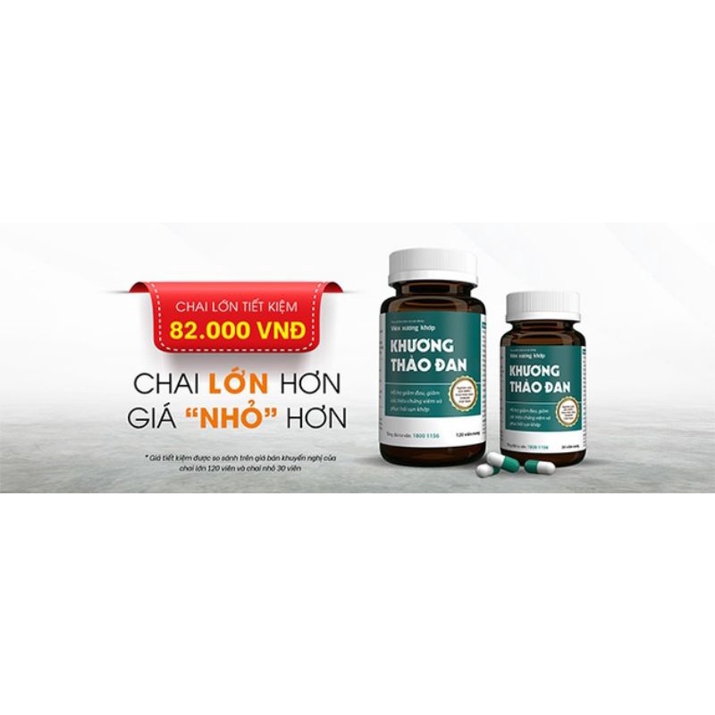 Viên xương khớp Khương Thảo Đan - Hỗ trợ giảm đau, giảm các triệu chứng viêm và phục hồi sụn khớp.