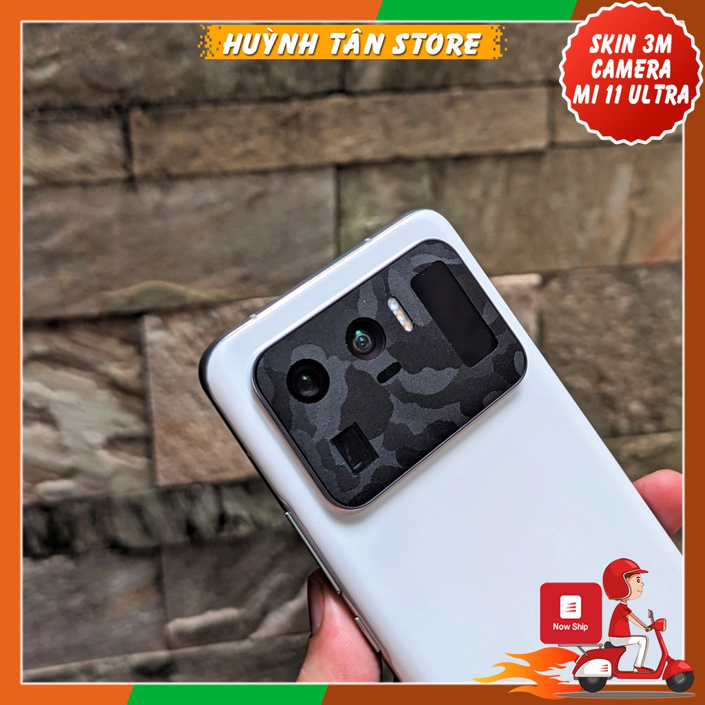 Miếng dán camera xiaomi mi 11 ultra skin 3m chính hãng từ USA chống trầy xướt mua 1 tặng 1 phụ kiện huỳnh tân store