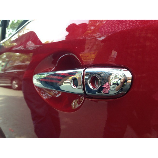 Ốp tay nắm, hõm cửa xe Mazda CX5 2018-2023 mạ crom cao cấp, sáng bóng