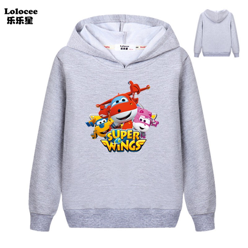 Áo Hoodies Tay Dài Hoạ Tiết Hoạt Hình Đáng Yêu Cho Bé