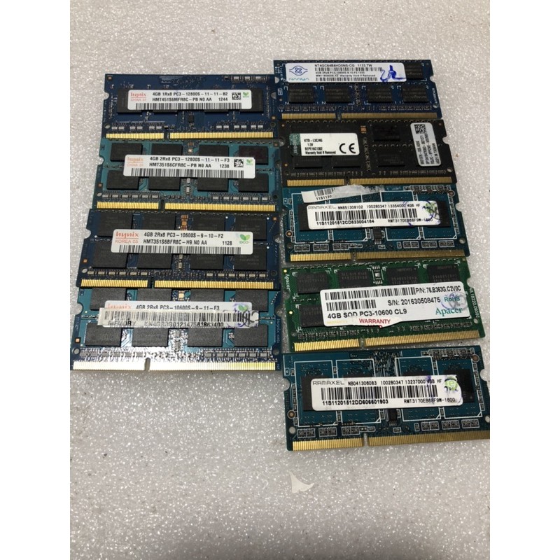 DDR 3-4g pc3 laptop buss 10600, 12800S