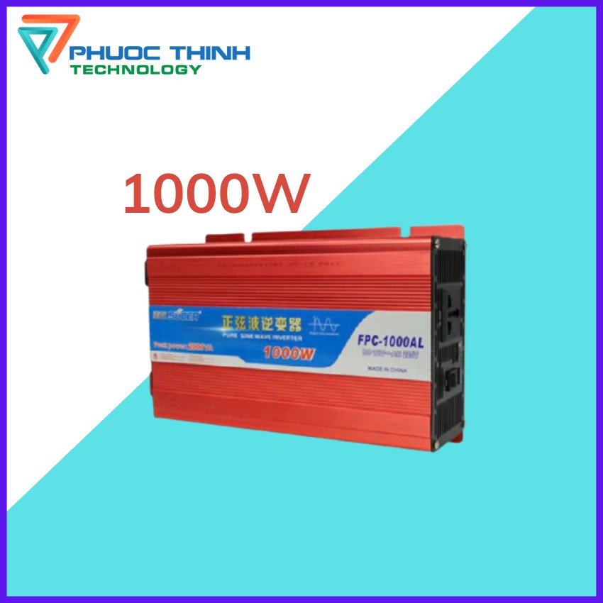 Inverter Suoer sin chuẩn 12v lên 220v công suất 1000w - Chính hãng