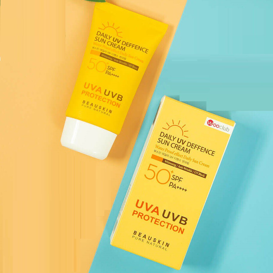 Kem chống nắng và phục hồi sau đi nắng dành cho mặt và toàn thân BEAUSKIN DALY UV SPF 50 PA+++ Hàn quốc 50ml/Hộp