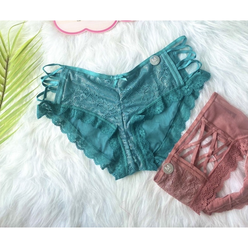 ♥️ Shop Uy Tín ♥️Quần Lót Vicky Ren Đan Dây 2 Bên Hàng Shop Xịn