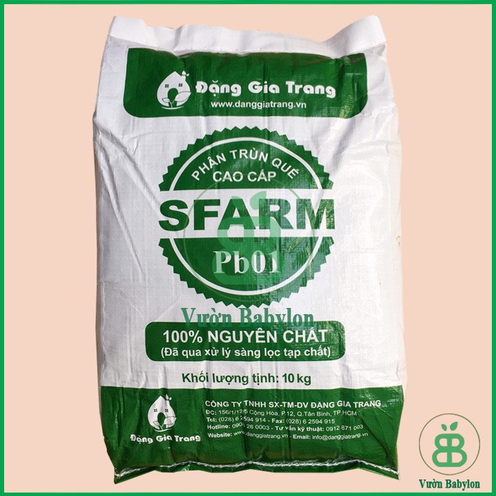 Phân Trùn Quế Hữu Cơ SFARM-10KG