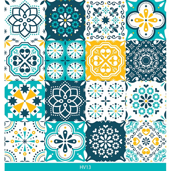 15O ô Decal Gạch bông ĐẸP MÊ LY, nhiều mẫu tuỳ chọn, trang trí nhà cửa nội thất văn phòng, kt 15x15 | BigBuy360 - bigbuy360.vn