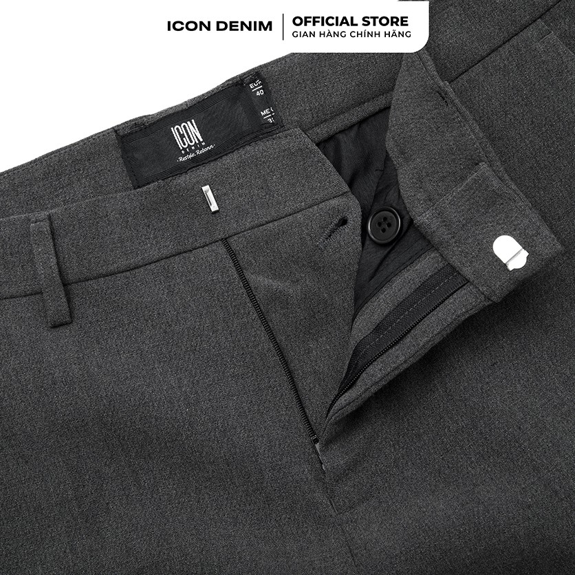 Quần Short Tây Nam Trơn ICON DENIM Dáng Slim-fit