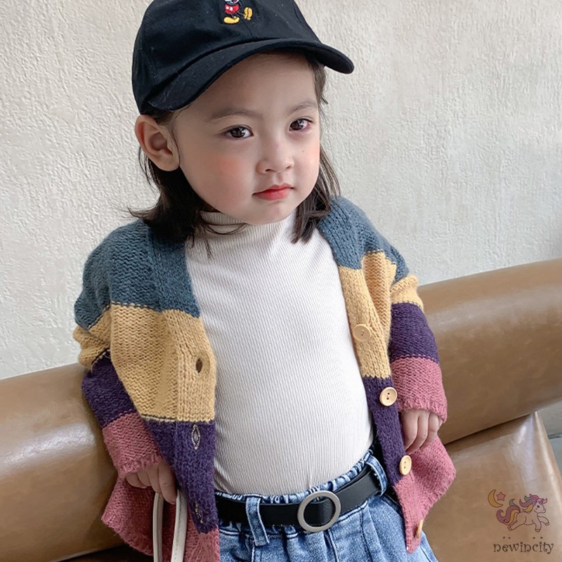 Áo nỉ dài tay cổ lửng màu trơn thời trang Hàn Quốc cho bé gái