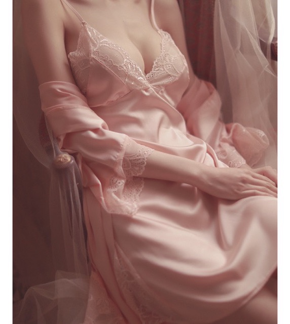 KELLY WANG Sx320 váy ngủ lụa satin(không kèm khoác ngoài ) - đầm ngủ sexy gợi cảm | BigBuy360 - bigbuy360.vn