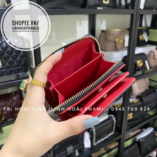 - Ví mini chất da rắn nhiều ngăn có khoá kéo loại đẹp fullbox