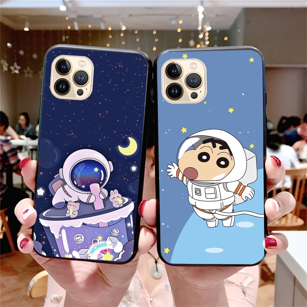 Ốp lưng Iphone 13 - Iphone 13 pro - Iphone 13 Pro Max mẫu phi hành gia vũ trụ cute đáng yêu