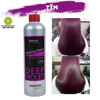 Màu nhuộm Sophia Phủ mịn Phủ bóng không amoniac 500ml