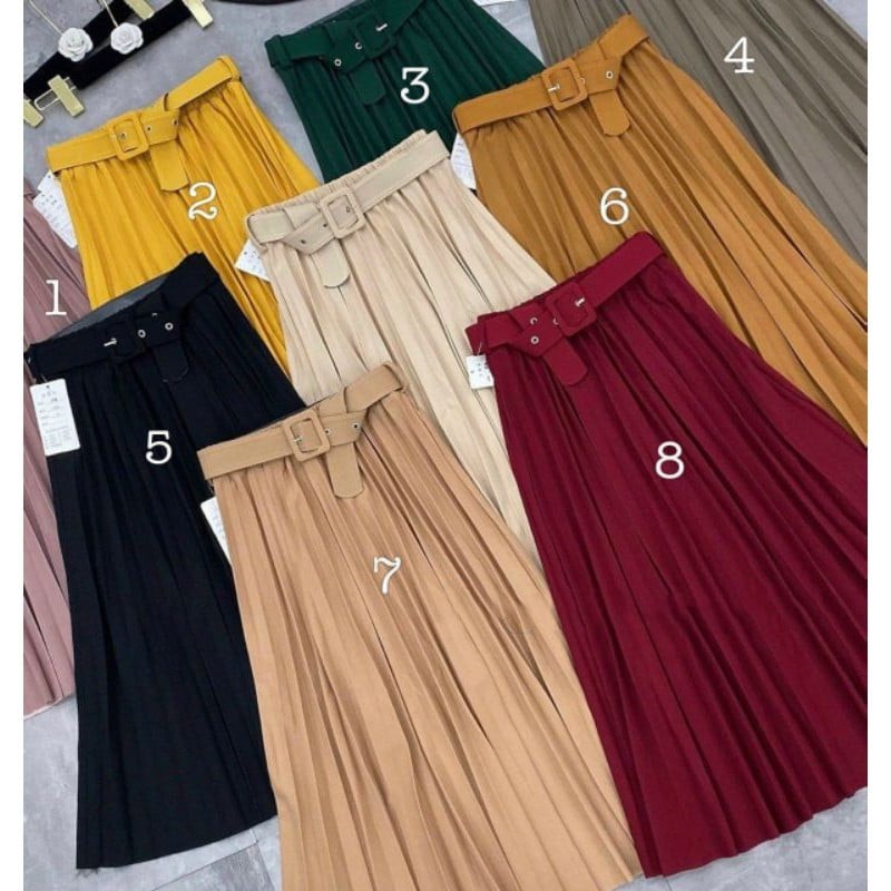 Chân váy xếp ly dáng dài siêu cute | BigBuy360 - bigbuy360.vn