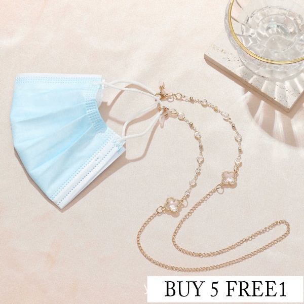 Dây Nối Dài Mắt Kính Chống Mất Hình Cỏ Bốn Lá Màu Sắc Thời Trang