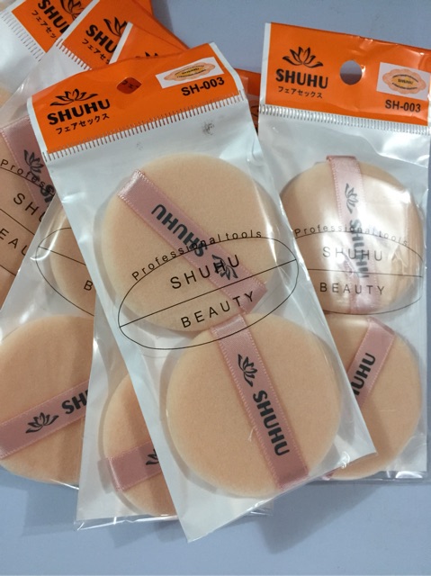 Bông tán kem nền Shuhu