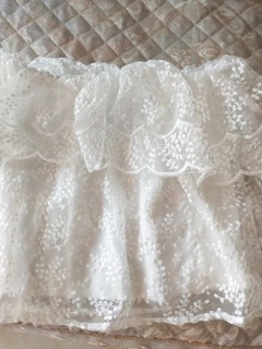 [ORDER] Áo trễ vai ren hoa (ảnh thật)