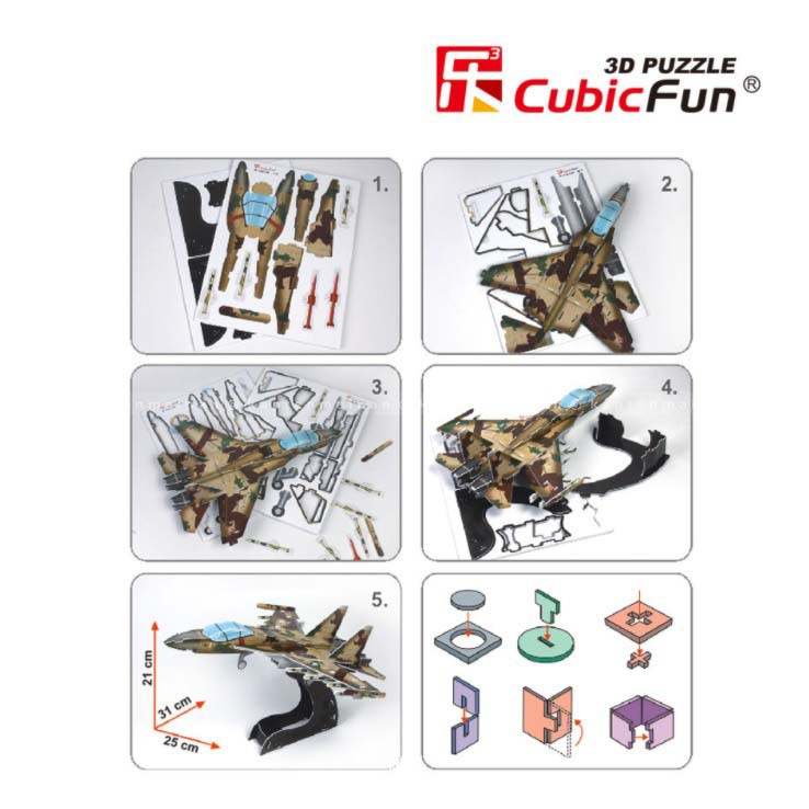 Mô Hình Máy Bay Chiến Đấu Sukhoi Su-35 P604h 3d