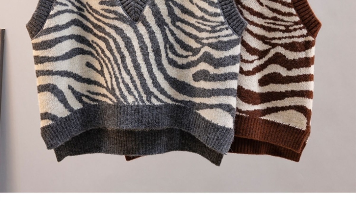 Áo khoác len dáng rộng cổ V không tay thời trang mùa thu 2021 cho nữ  | BigBuy360 - bigbuy360.vn