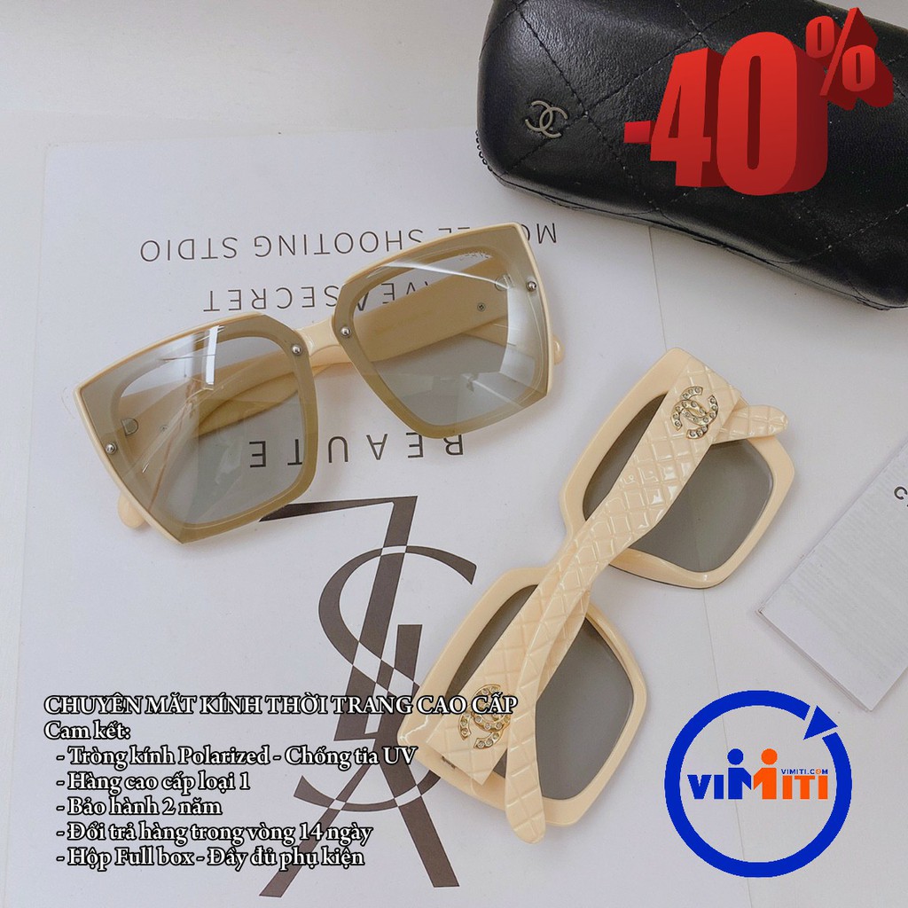 Kính thời trang cao cấp Chanel cao cấp nữ - Hotrend tik tok - tròng chống tia UV 400 cao cấp