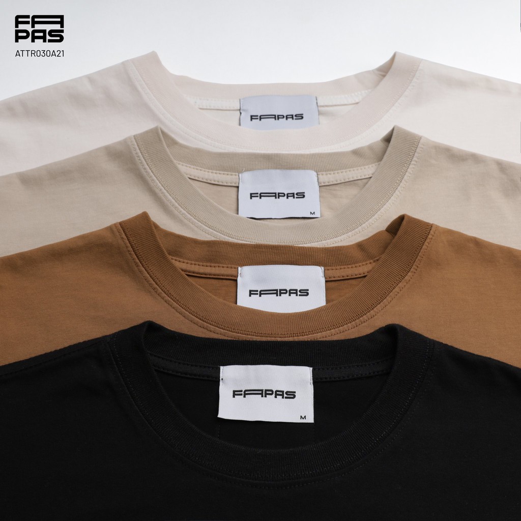 Áo Thun Nam Trơn SS2 Vải Cotton Dày Dặn Màu Sắc Trung Tính Đính Tag Da Xịn Form Rộng - FAPAS