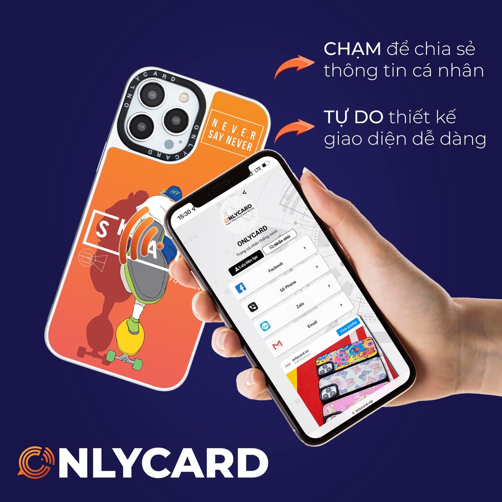 Ốp lưng thông minh ONLYCARD_SKATE_49/Dành cho các dòng IPhone 7/7plus/8/8plus/x/xr/xs/11/12/13/pro/promax