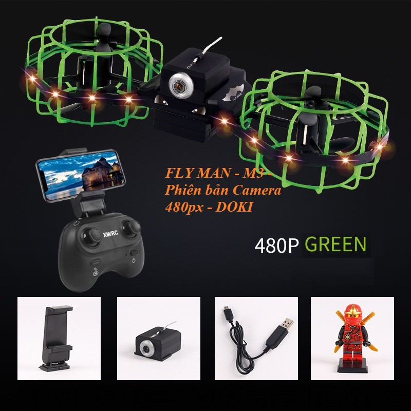 Flycam Mini máy bay 4 cánh M3 AIR Kinght Siêu hot | BigBuy360 - bigbuy360.vn