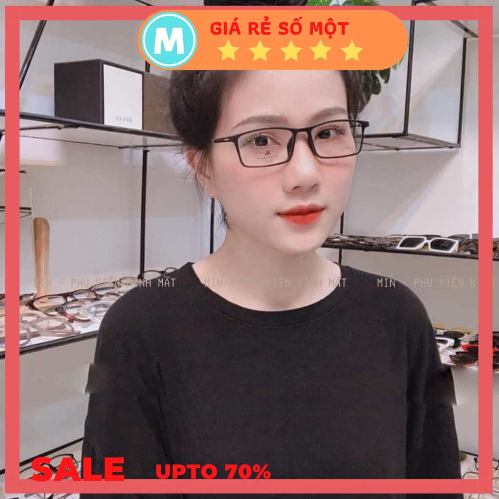 Gọng kính cận vuông chất liệu nhựa dẻo phụ kiện thời trang nữ Mineyewear 12.14 nhiều màu