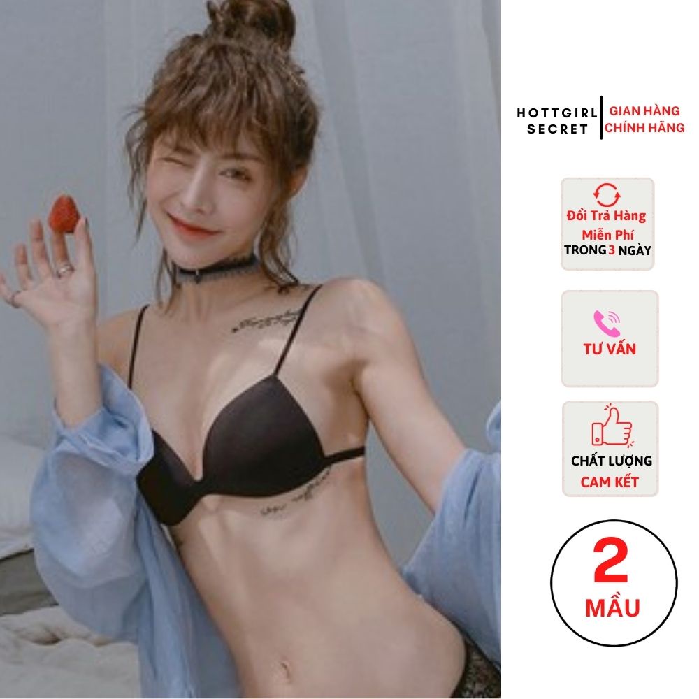 Áo Ngực Bra Su Đúc Dây Mảnh Có Móc Cài Sau Mặc Thoải Mái,áo lót nữ su trơn siêu nhẹ.