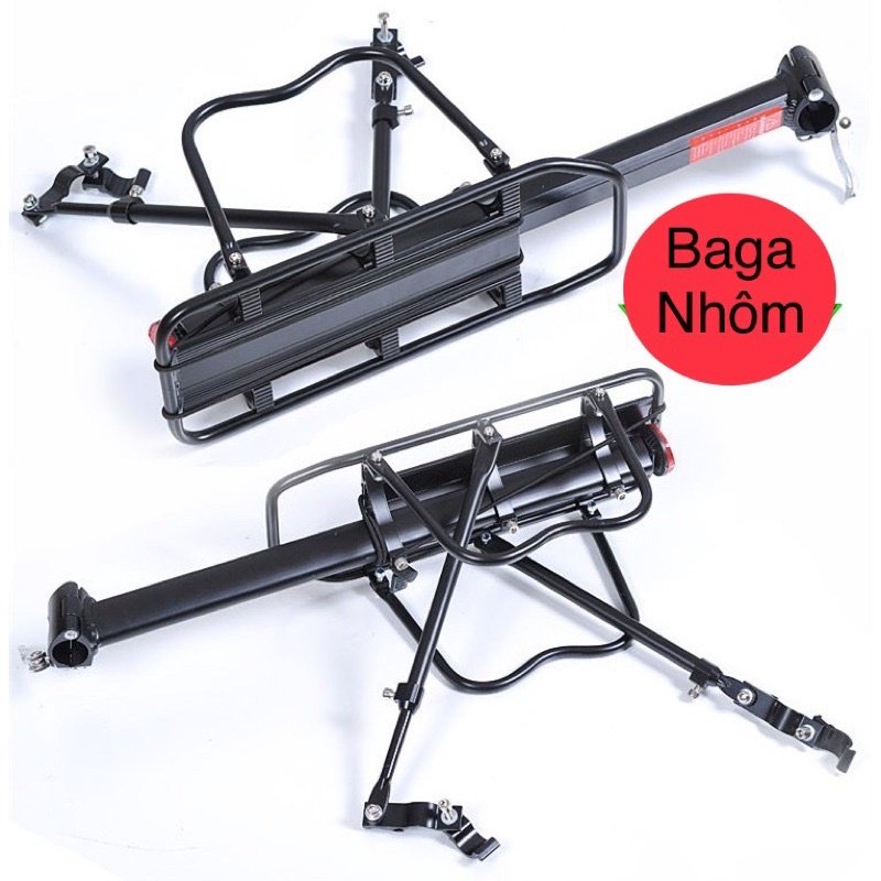 BAGA NHÔM BẮT CỌC XE ĐẠP, PHÙ HỢP MỌI LOẠI XE kích thước 53x14x63,5cm