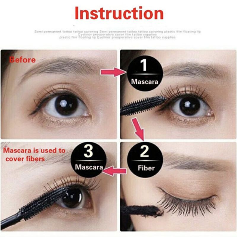 (Hàng Mới Về) Mascara 4d 10ml Chống Nước Giữ Màu Tốt Cho Hàng Mi Cong Dày Dài