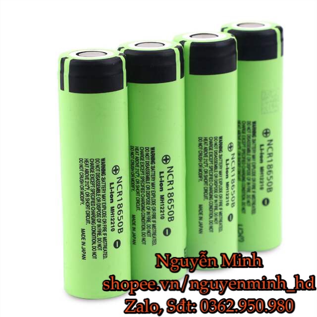 Pin Panasonic NCR18650B - 3400mAh mới