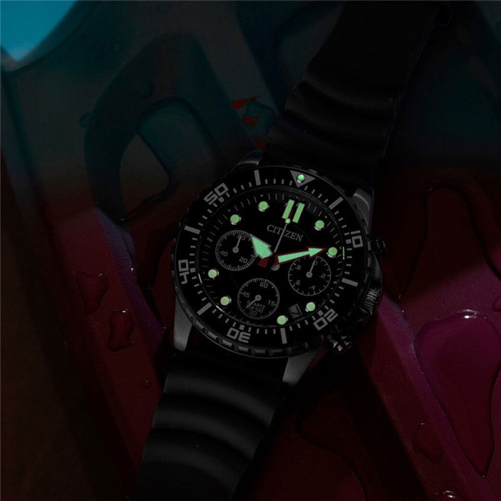 Đồng Hồ Nam Citizen Dây Cao Su AI5005-13E - Mặt Đen