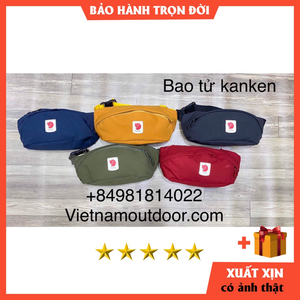 Túi đeo bụng fjallraven ulvo hip pack  vải G100 chống nước tuyệt đối [ BẢO HÀNH TRỌN ĐỜI]