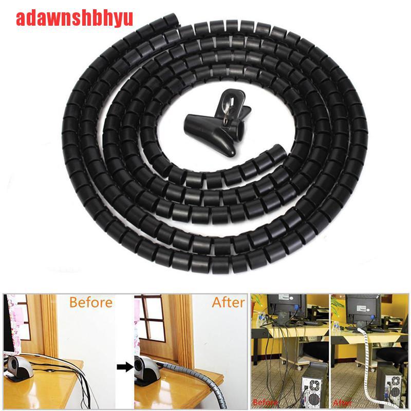 Cuộn Dây Quấn Bảo Vệ Dây Cáp Kiểu Xoắn Ốc Dài 1M 8mm