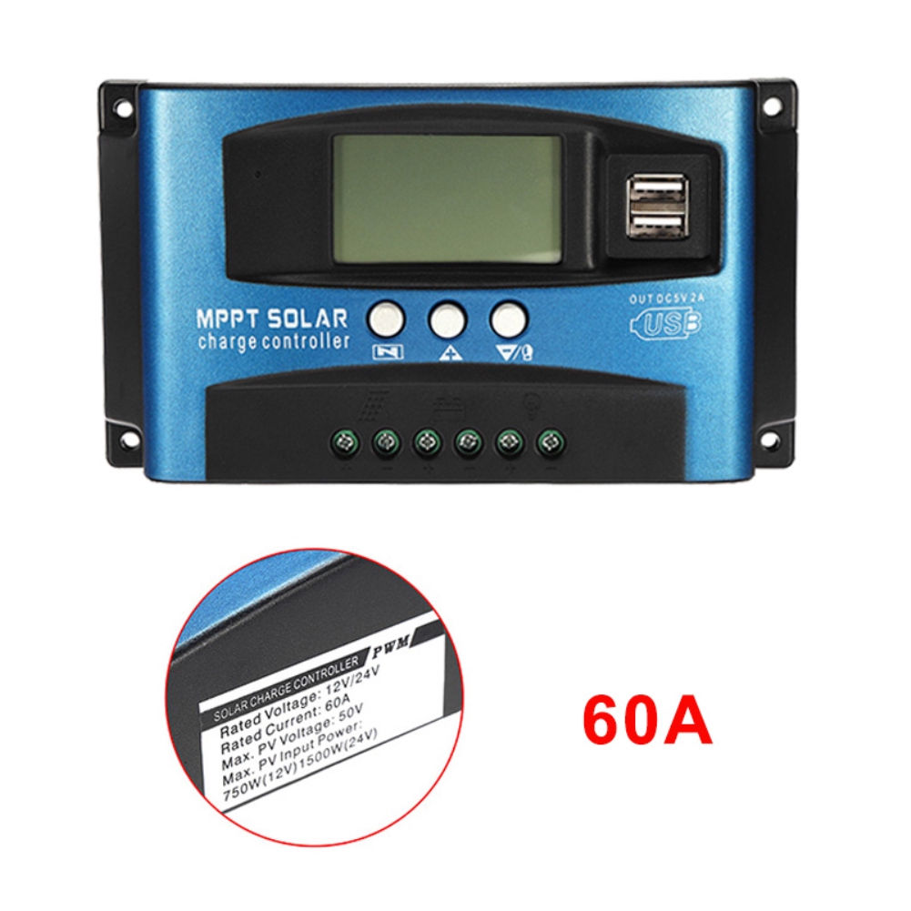 UNIO MPPT auto 60A solar controller 12V24V charge and discharge display controller