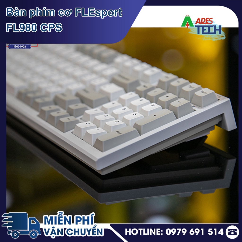 Bàn phím cơ FLEsport FL980 CPS USB/2.4/Bluetooth Bảo hành 24 tháng
